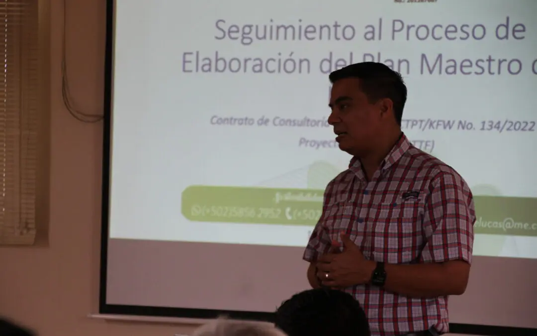 El día de ayer 7 de septiembre de 2023 se llevó acabo la consultoría para la elaboración del Plan Maestro con participación de la Cooperación Alemana por medio del KfW que financia el proyecto Protección de la RBTTF en la Región Trifinio